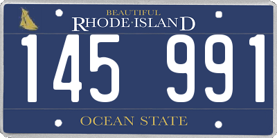 RI license plate 145991
