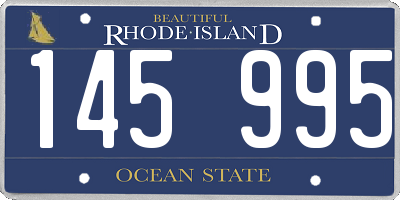RI license plate 145995