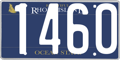 RI license plate 1460