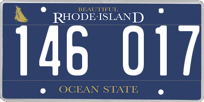 RI license plate 146017