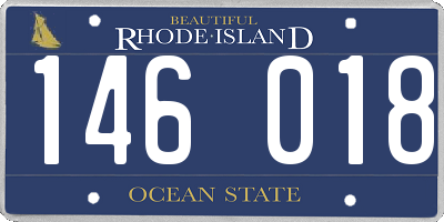 RI license plate 146018