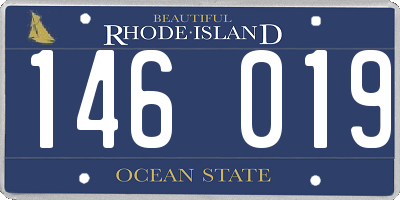 RI license plate 146019