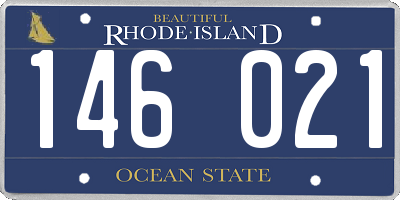 RI license plate 146021