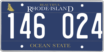 RI license plate 146024