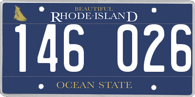 RI license plate 146026