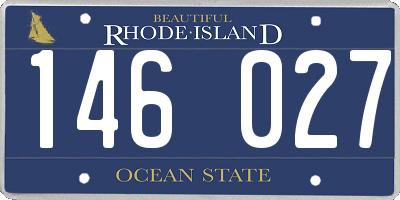 RI license plate 146027
