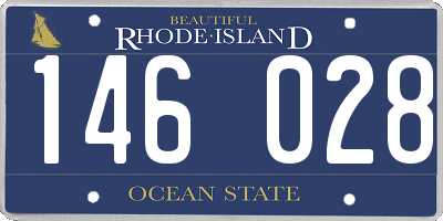 RI license plate 146028