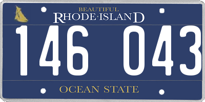 RI license plate 146043