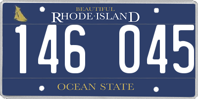 RI license plate 146045