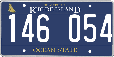 RI license plate 146054