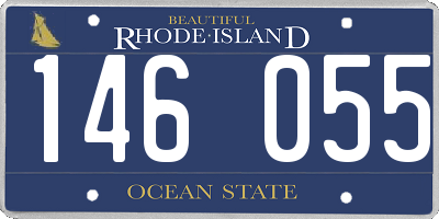 RI license plate 146055