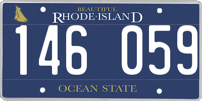 RI license plate 146059