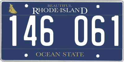RI license plate 146061