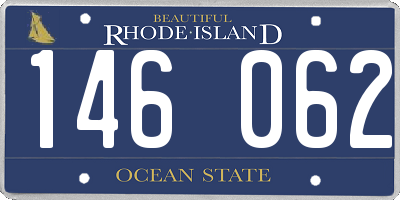 RI license plate 146062