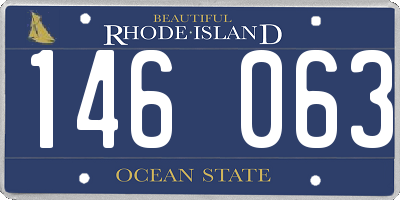 RI license plate 146063
