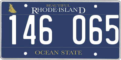 RI license plate 146065