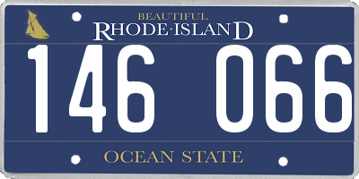 RI license plate 146066