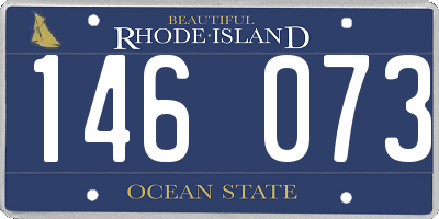 RI license plate 146073