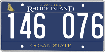 RI license plate 146076
