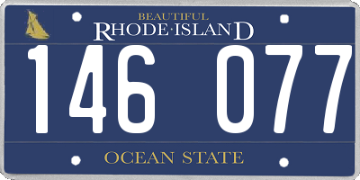 RI license plate 146077