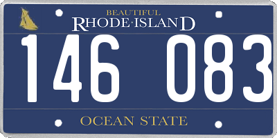 RI license plate 146083