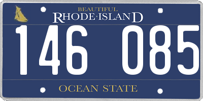 RI license plate 146085