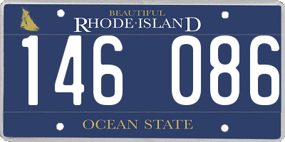 RI license plate 146086