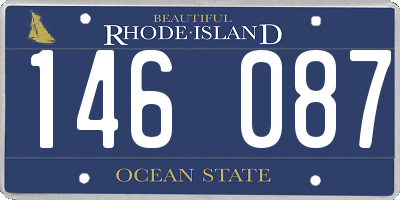 RI license plate 146087