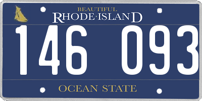 RI license plate 146093