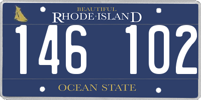RI license plate 146102