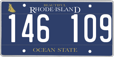 RI license plate 146109