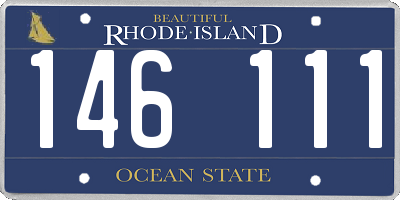 RI license plate 146111