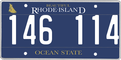 RI license plate 146114