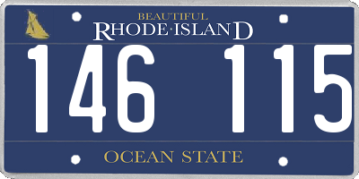 RI license plate 146115