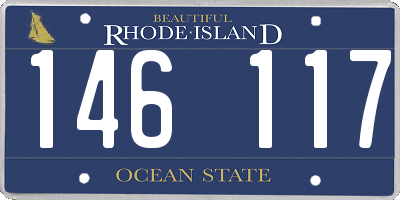 RI license plate 146117