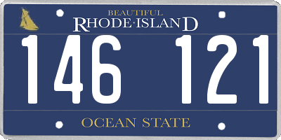 RI license plate 146121