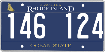 RI license plate 146124