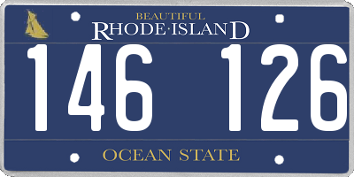 RI license plate 146126