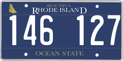 RI license plate 146127