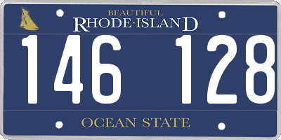 RI license plate 146128