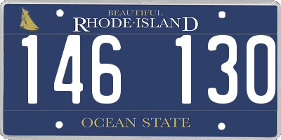 RI license plate 146130
