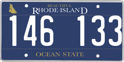 RI license plate 146133