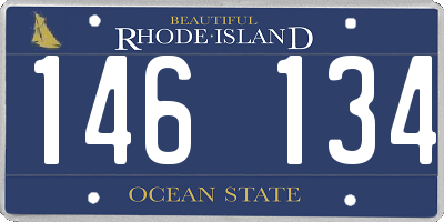 RI license plate 146134