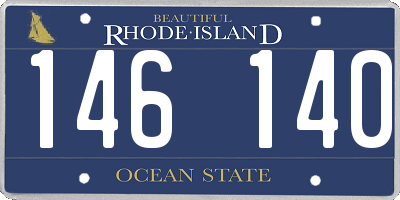 RI license plate 146140