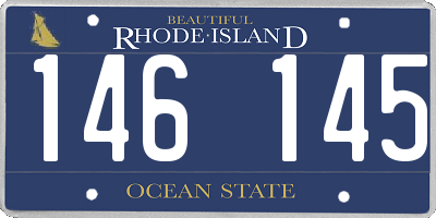 RI license plate 146145