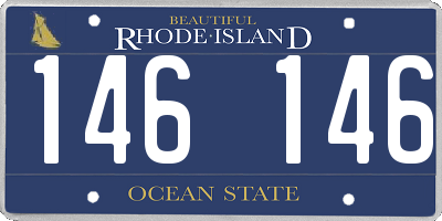 RI license plate 146146