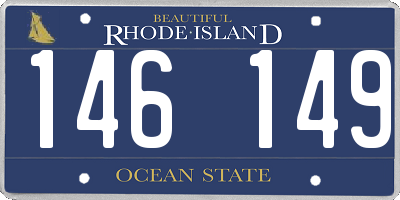 RI license plate 146149