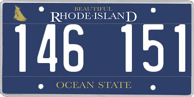 RI license plate 146151