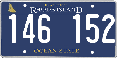 RI license plate 146152