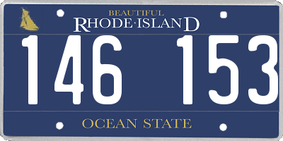 RI license plate 146153